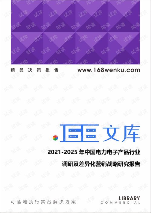 2021 2025年中國電力電子產品行業(yè)調研及差異化營銷戰(zhàn)略研究報告.pdf